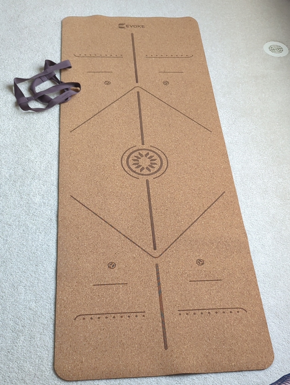 Cork Yoga Mat - Natural Brown